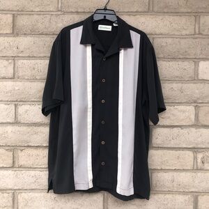 Men's Caribbean Black Button Down Shirt